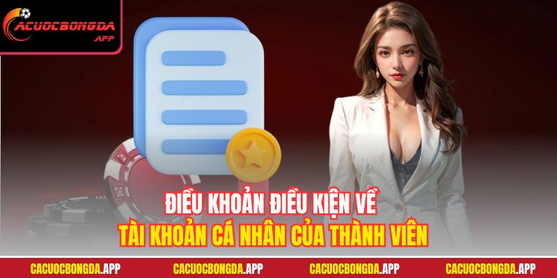 Điều khoản điều kiện về tài khoản cá nhân của thành viên